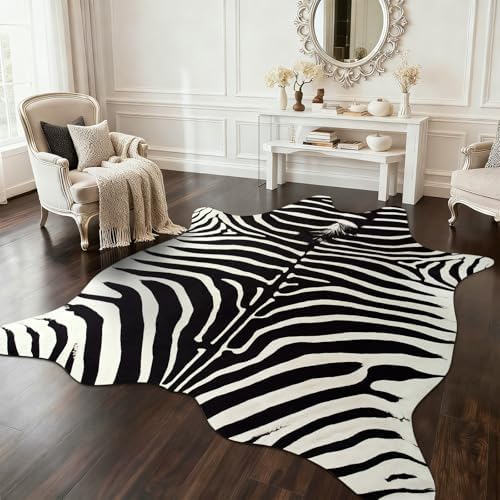 BENRON Zebra Rug, Animal Print Rug - Image 7