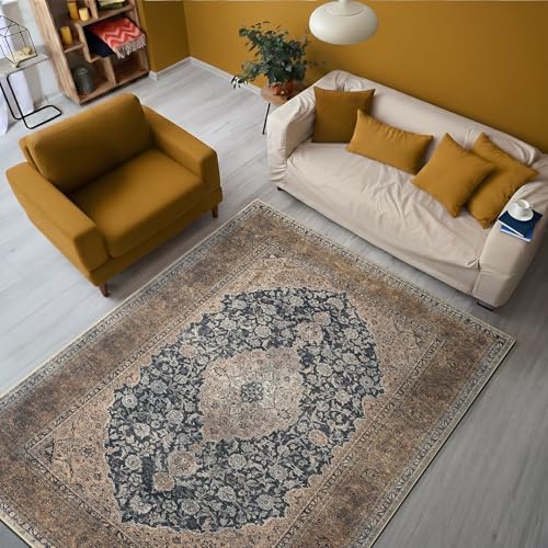 Keen Home Design Vintage Washable Area Rug, Non-Slip Low Pile - Image 4