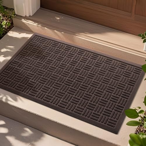 Mibao Front Door Mat Outside Entrance, 29.5" x 17", Heavy Duty Welcome Mat by Mibao