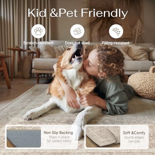 HUGEAR Beige 2x5 Neutral Runner Rugs - Image 4