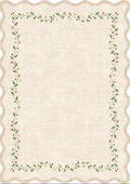 GarveeHome Christmas Rug 2x3 Beige Scalloped Washable Doormat by GarveeHome