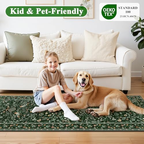 HEBE Hallway Runner Rug 2'x8', Washable Non Slip Kitchen Rug Runner - Image 7