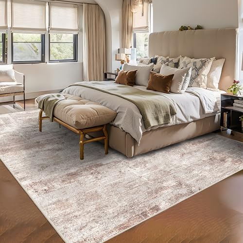 8x10 Area Rugs Abstract: Washable Low Pile Rug - Image 2