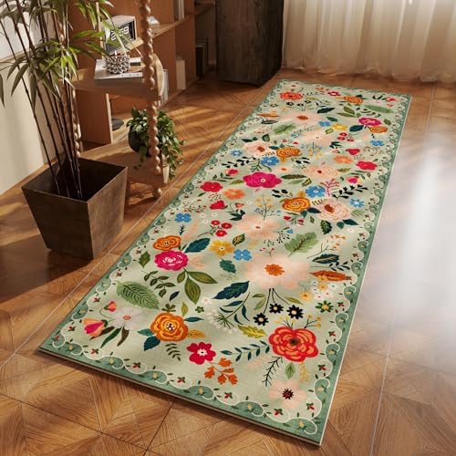 Rugcomf Runner Rug 2'7"x8' Washable - Image 6