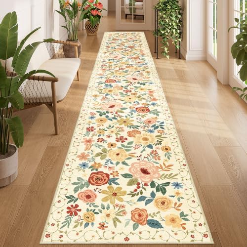 DUKINO 2x12 Washable Runner Rug, Non Slip Long Kitchen Rugs by DUKINO