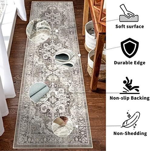 YOUFORTONG 2x7 Runner Rus for Hallways Soft Kitchen Rug Non Slip Rug Runner - Image 4