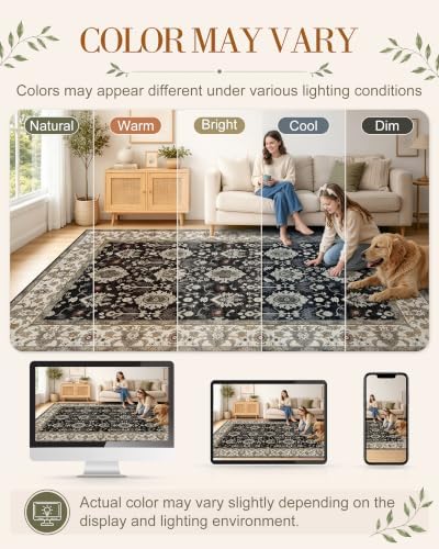 OLANLY 2x10 Washable Runner Rug, Soft Non Slip Carpet - Image 2