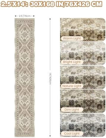 Washable Runner Rug 2.5x14, Long Kitchen Rugs Non-Slip - Image 2