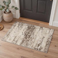 BEIMO 2x3 Antique Beige Abstract Area Rug, Washable Non-Slip by BEIMO