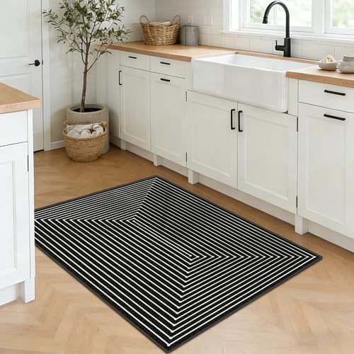 2x3 Entryway Rug Small Modern Abstract Door Mat - Image 2