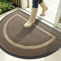 OLANLY Half Circle Front Door Mat Outside 35x23 All-Season Rubber Doormat by OLANLY