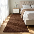 Shag Runner Rug for Bedroom Living Room 2x6 Upgrade Non-Slip Fluffy Soft by Boshengya