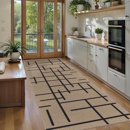 Tangsoo Easy Jute 2x6 Washable Non-Slip Runner Rug - Image 2