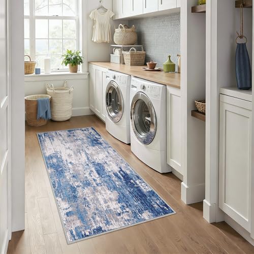 RELEANY Washable Runner 3'x6' Abstract Area Rug - Image 3