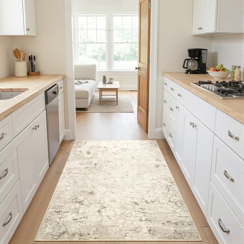 Toneed 3x5 Washable Non Slip Abstract Area Rugs - Image 4