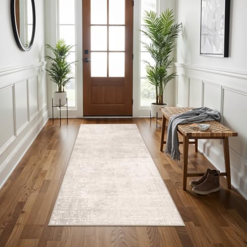 Washable 3x5 Kitchen Area Rug: Non-Slip Abstract Water-Resistant Entryway - Image 4