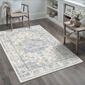 3x5 Blue Neutral Area Rug by WondRg