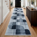 Washable Modern Geometric Hallway Runner Rug by Ailyei