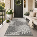 HEBE Washable Area Rug 3x5, High-Low Textured Floral Rugs by HEBE