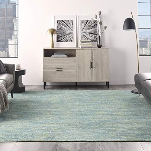 Nourison Home Nourison Essentials Blue Green 9' x Square Area Rug - Image 4