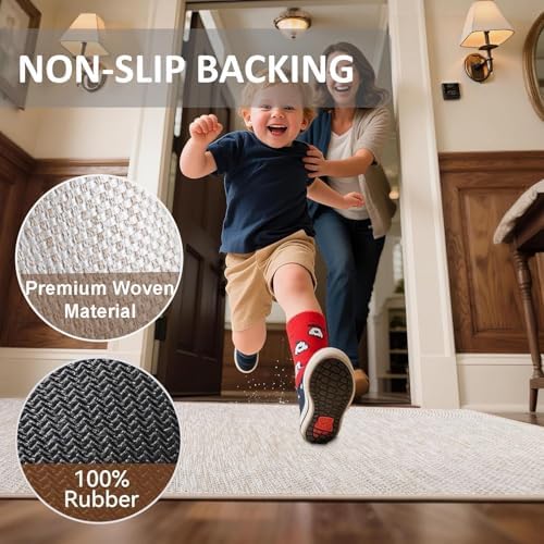Ultra Thin Indoor Door Mat, Low-Profile Rubber Backing, Washable Quick-Dry - Image 5
