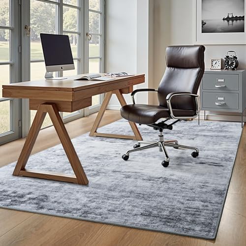 Toneed Washable 5x7 Grey Area Rug - Image 5