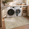 3x5 Washable Boho Entryway Area Rug Dark Beige Non-Slip Door Mat by LULLOSA