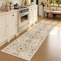 2x6 Floral Runner Rug for Kitchen Washable Hallway Runner Rug by NakedCloud