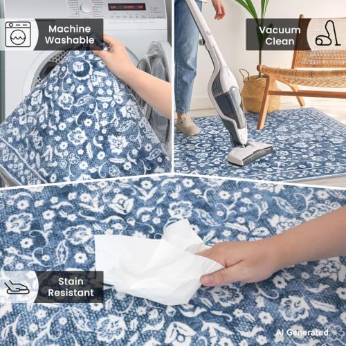 Vintage Washable Runners for Hallway 2x10 Runner Rug Non Slip - Image 6