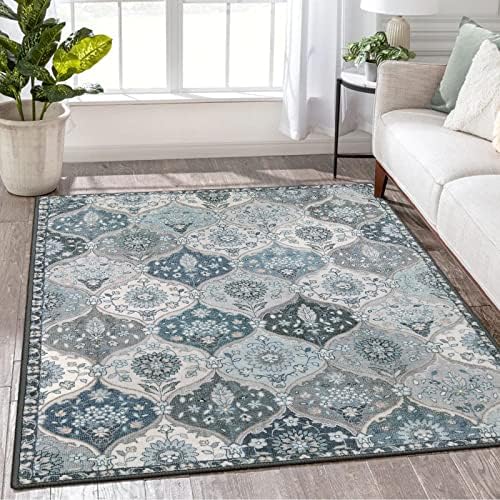 Lahome Moroccan Machine Washable Area Rugs, 4x6 Rug by Lahome