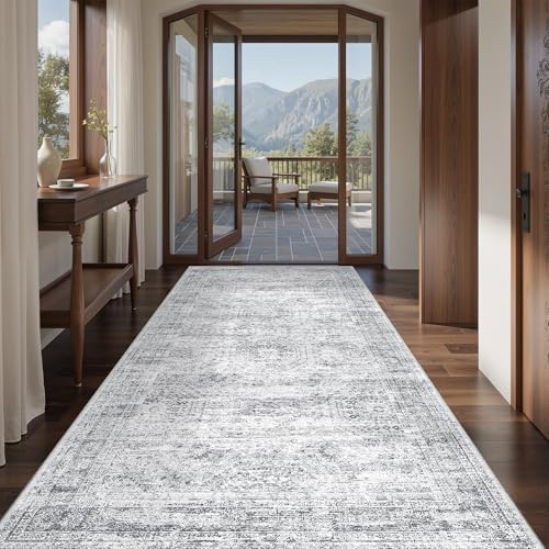 4x8 Rug Non Slip, Washable Hallway Runner Rug by Restydon