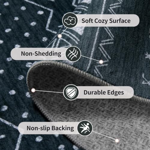 SERISSA 2x3 Washable Non-Slip Boho Area Rugs - Image 4