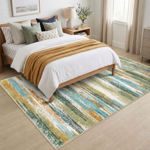 Lansny Modern Abstract 6x9 Area Rugs - Image 4
