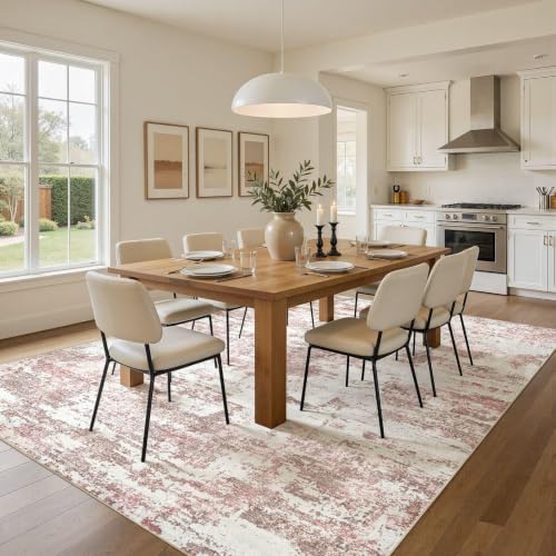 6x9 Area Rugs Living Room Abstract Washable Rug - Image 3