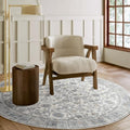 Machine Washable Rugs for Living Room: 4x4 Area Rugs for Bedroom by NoiFamo