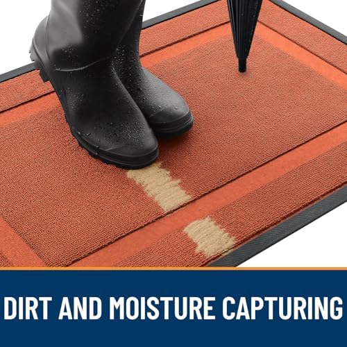 OLANLY Front Door Mat Outside 59x34, All-Season Heavy-Duty Rubber Doormat - Image 4
