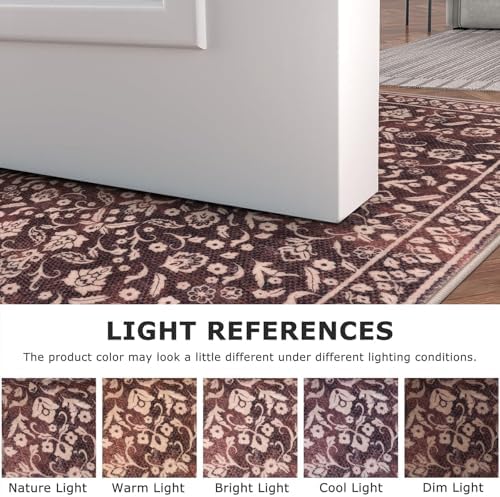 Washable Vintage 2x7 Runner Rug Non Slip Runners - Image 4