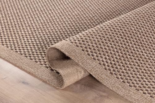 CAMILSON Easy Jute Rug 8x10, Indoor Outdoor Natural Color Fiber Area Rugs - Image 2
