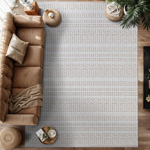 Modern Indoor Rug Stripe 5x7 Area Rugs by Unknown