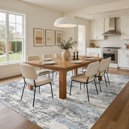 8x10 Area Rugs Living Room Abstract Washable Rug - Image 4