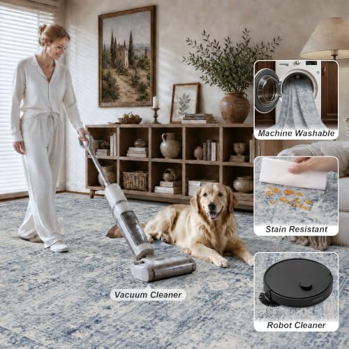 10x12 Area Rug Living Room: Washable Bedroom Rug - Image 5