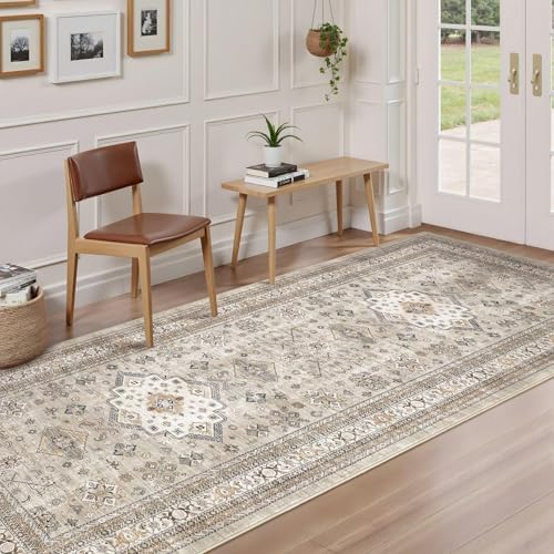cotiled 3x8 Hallway Runner Rug for Entryway, Non-Slip Vintage - Image 3
