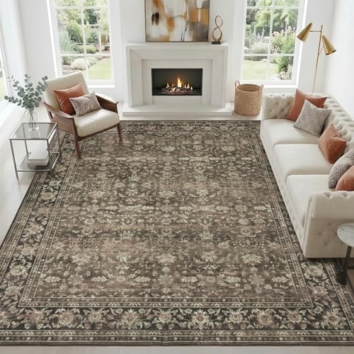 9x12 Washable Rug for Living Room by TerradWafs