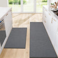 Kitchen Rugs Set of 2, Washable Floor Mats, Khaki 20x32+20x72in by Unknown