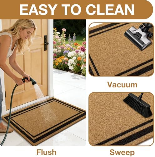 OLANLY Front Door Mat 47x23, Low Profile Doormat - Image 6