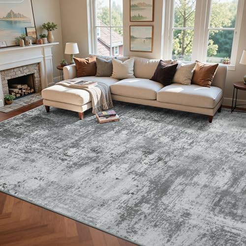 9x12 Ft Abstract Washable Area Rugs - Image 3