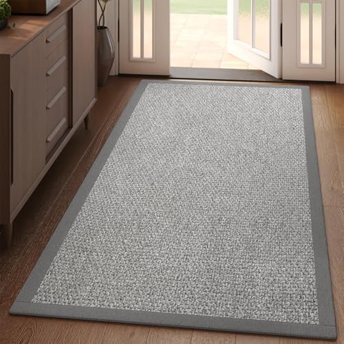 YDKGL Entryway Area Rug Hallway Kitchen Runners Non Slip Mat Grey 3x5 ft by YDKGL