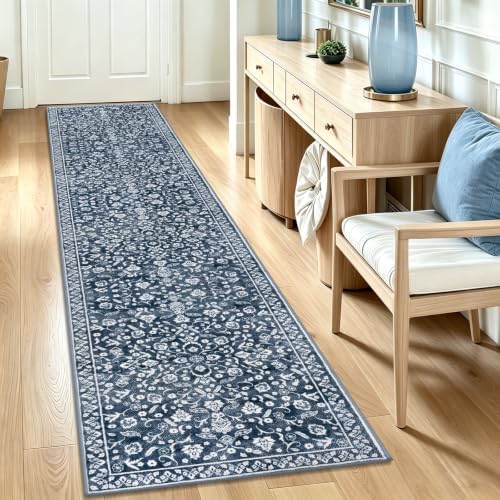 Vintage Washable Runners for Hallway 2x10 Runner Rug Non Slip by SILOLOOM