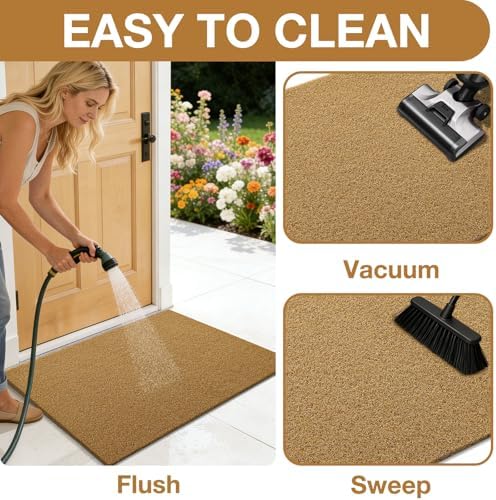 OLANLY Front Door Mat 47x23, Low Profile Doormat - Image 6