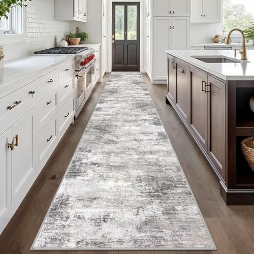 IOHOUZE Abstract Runner Rug 3x20 Ft Extra Long Washable Runners - Image 3